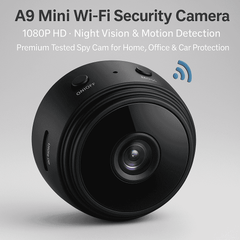 A9 Mini WiFi Security Camera – 1080P HD, Night Vision & Motion Detection |  Premium Tested Quality (Imported)