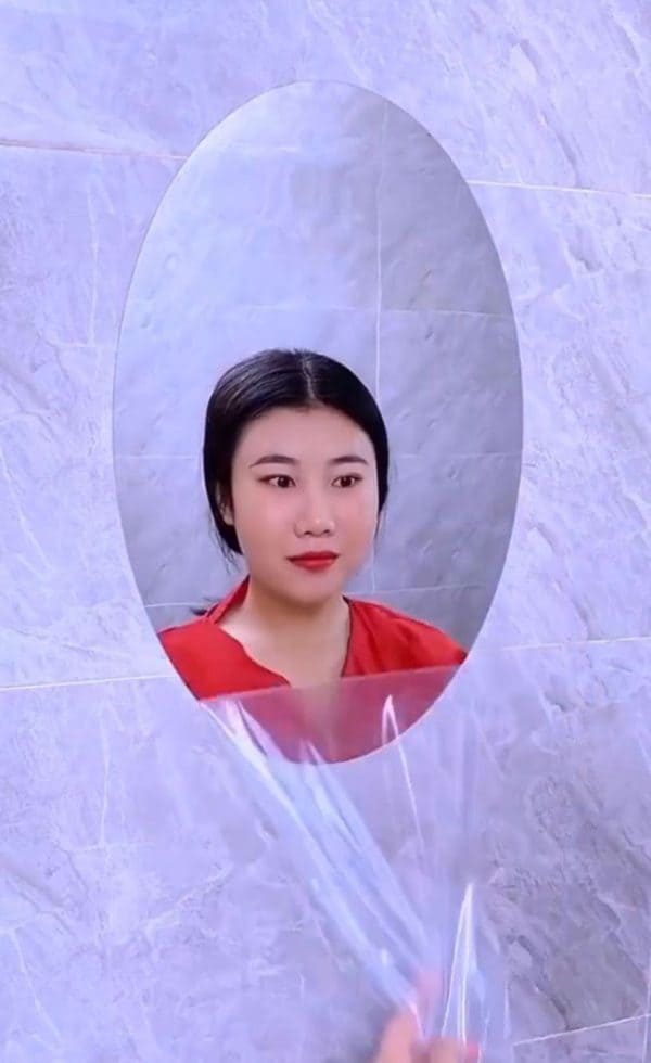 3 Pcs Flexible Self Adhesive Oval Shape Mirror Sticker