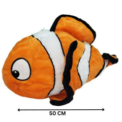 Nemo Fish Stuffed Plush Pillow â€“ Soft Sea Animal Cuddle Toy for Kids, Boys &amp; Girls | Cute Nemo Plush Cushion for Bedroom &amp; Playroom