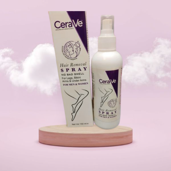 Cereve Hair Removal Spray for Women â€“ Fast, Painless Hair Removal for Legs, Arms &amp; Body, Smooth Skin at Home | Hair Removal