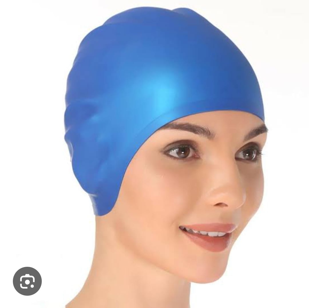 Swimming Cap Silicon Waterproof Skin Friendly Fabric for Women Girls Men Boys Swim Cap for Long Hair | Anti Slip Silicone Swiming Cap