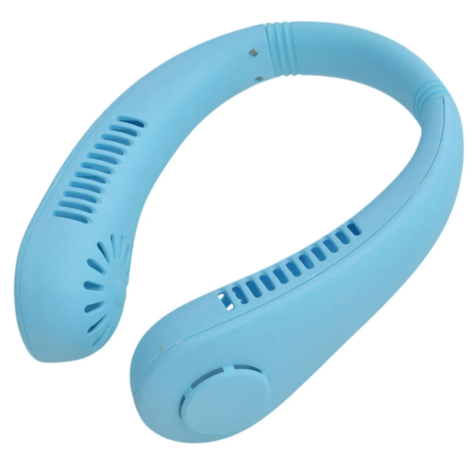 X5 Leafless Hanging Neck Fan with Adjustable Neck Band - Portable Rechargeable Neck Fan - Neck Fan For Summer (Random Color)